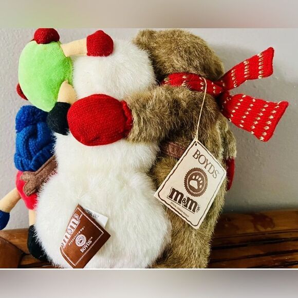 VINTAGE BOYDS BEARS X M&MS w/SNOWMAN~NWT~RARE - Picture 8 of 11